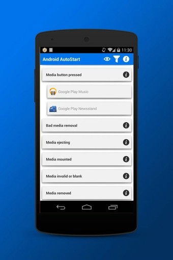 Manage Android Autostart