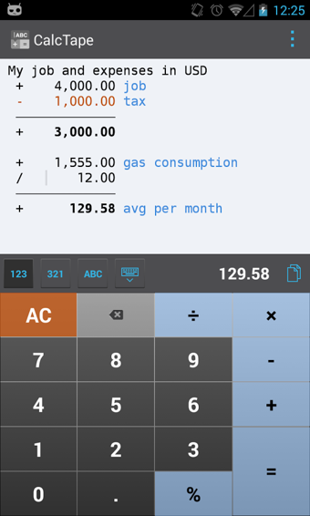 CalcTape Smart Calculator(智能计算机)
