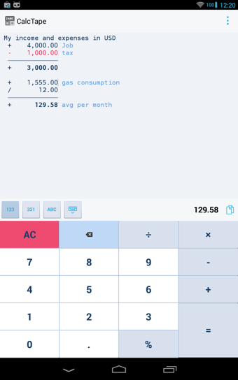 CalcTape Smart Calculator(智能计算机)