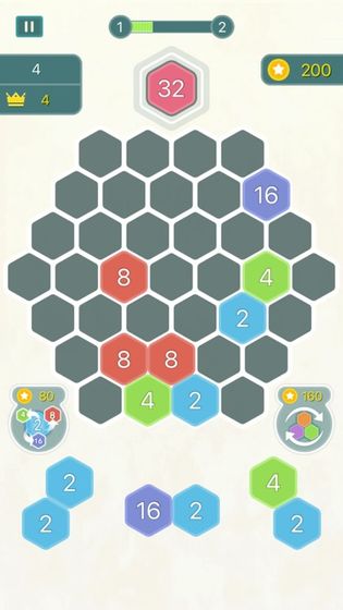 六邊形合合樂 - 數字小遊戲