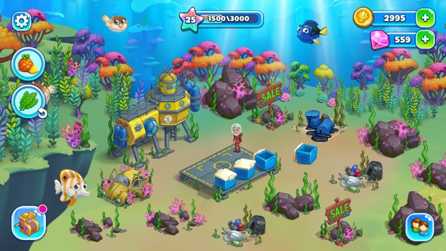 Aquarium Farm：鱼镇、美人鱼、爱情故事、鲨鱼苹果版
