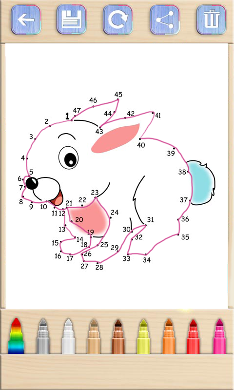 动物连线儿童画画游戏