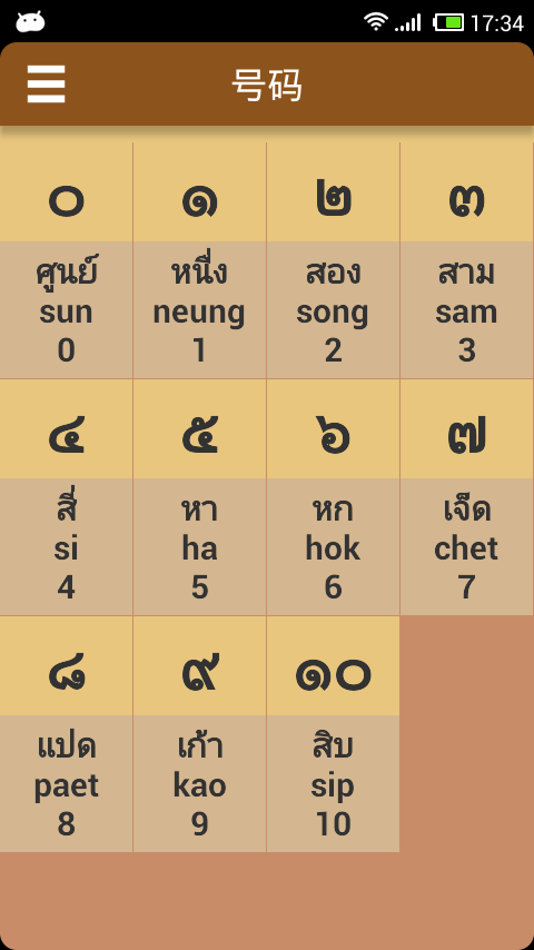 泰语字母发音