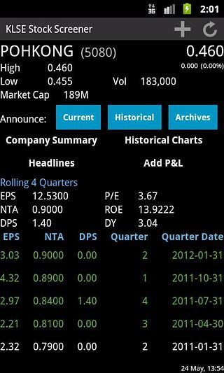 KLSE Stock Screener