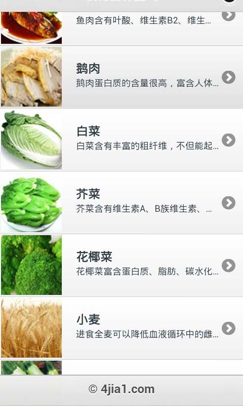 食物營(yíng)養(yǎng)查詢