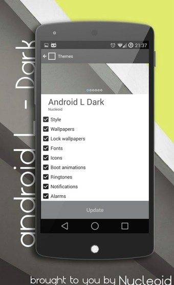 Android L Dark Theme