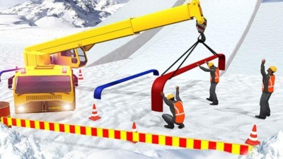 雪山挖掘机模拟器