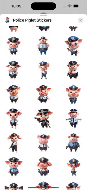 Police Piglet StickersiPhone版