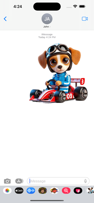 Racecar Puppy StickersiPhone版