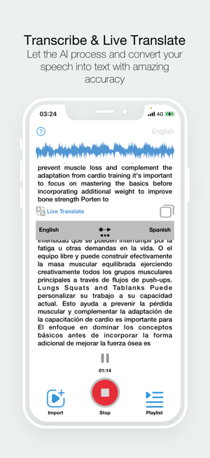 Transcribe : AI Speech to TextiPhone版