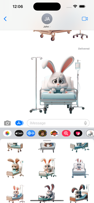 Sick Bunny StickersiPhone版