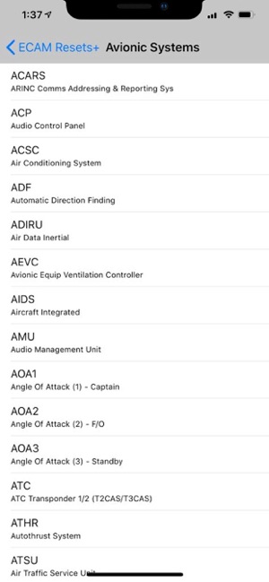 AirbusECAMResets+iPhone版