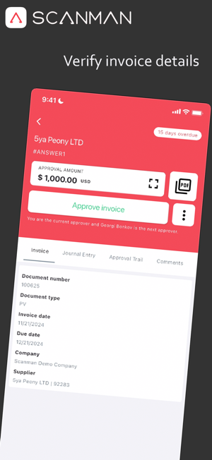 SCANMAN Invoice Approval 3iPhone版