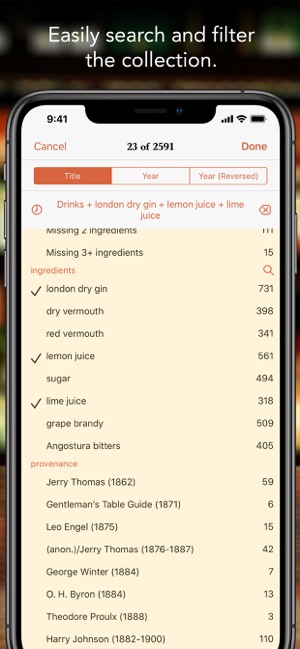 Martin’sIndexofCocktailsiPhone版