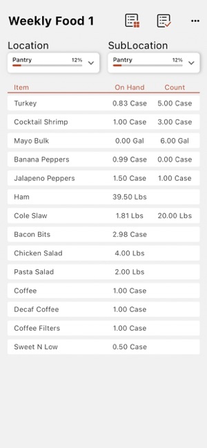 FoodTec Inventory IQiPhone版