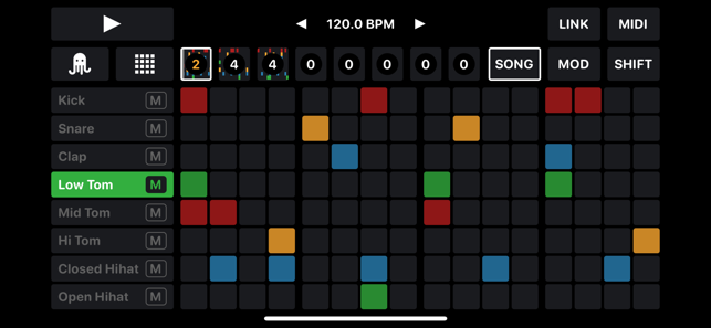 OCTACHRONMIDIDrumSequenceriPhone版