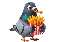 Chips Pigeon StickersiPhone版