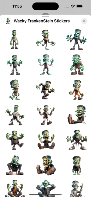 Wacky FrankenStein StickersiPhone版