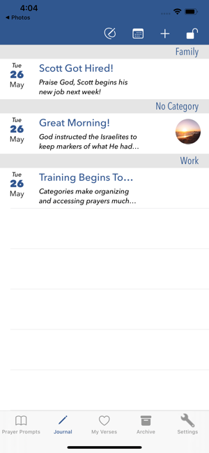 PrayerPromptsJournaliPhone版