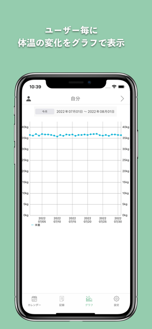 體溫記録カレンダーforWatchiPhone版