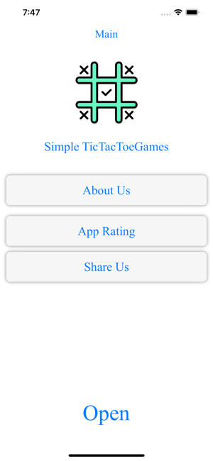 Simple TicTacToeGamesiPhone版