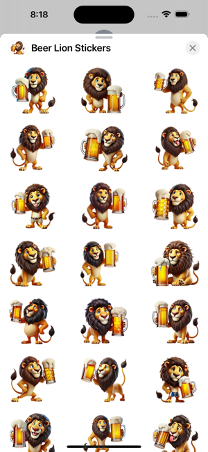 Beer Lion StickersiPhone版