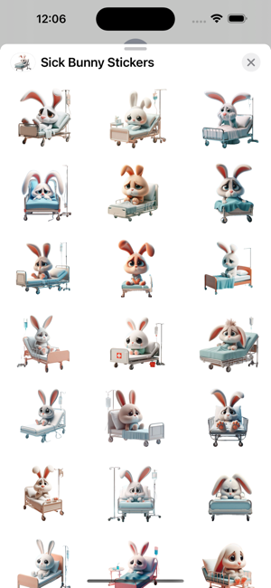 Sick Bunny StickersiPhone版