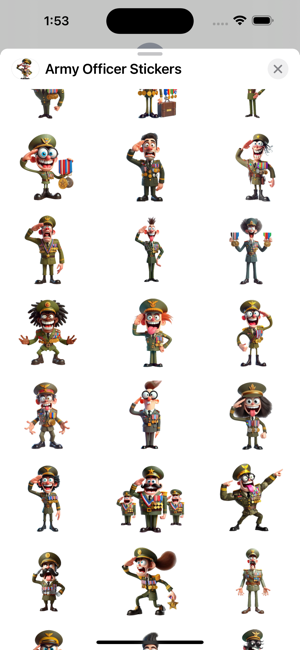 Army Officer StickersiPhone版