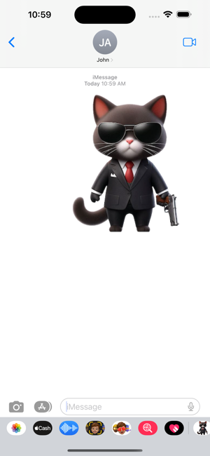 Hitman Kitten StickersiPhone版