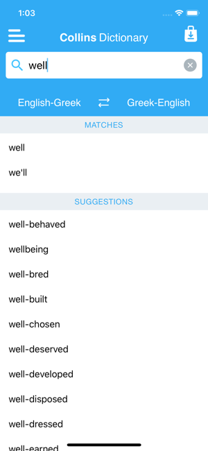 CollinsGreekDictionaryiPhone版