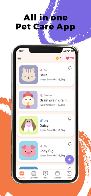 Pet App: Tracker & CareiPhone版