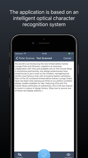 PixterScannerOCR用于翻译文档‬iPhone版