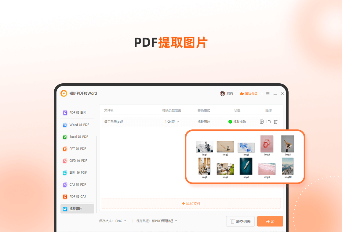 福昕PDF轉(zhuǎn)WordPC版