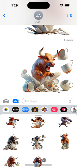 Bull in a China Shop StickersiPhone版