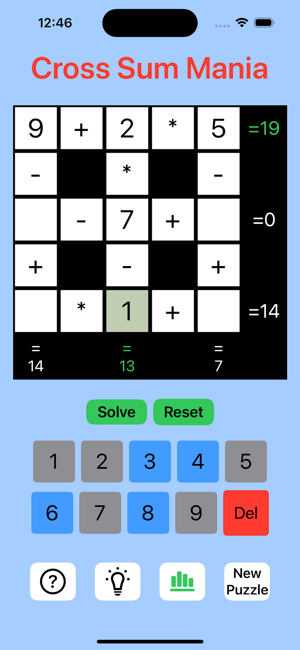 Cross Sum ManiaiPhone版