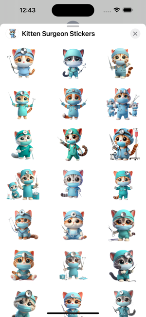 Kitten Surgeon StickersiPhone版