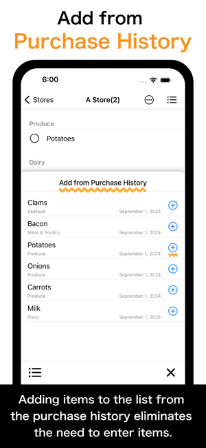 Shopping Lists+ Share&HistoryiPhone版