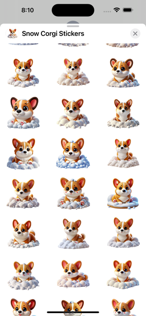 Snow Corgi StickersiPhone版