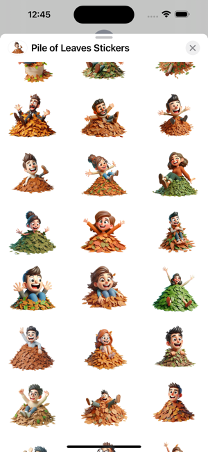 Pile of Leaves StickersiPhone版