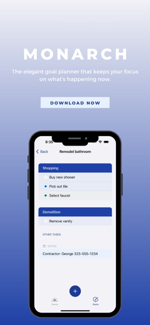 Monarch Goal PlanneriPhone版