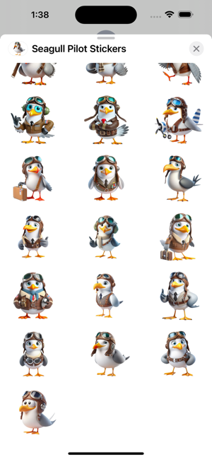 Seagull Pilot StickersiPhone版