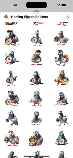 Homing Pigeon StickersiPhone版