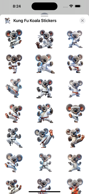 Kung Fu Koala StickersiPhone版