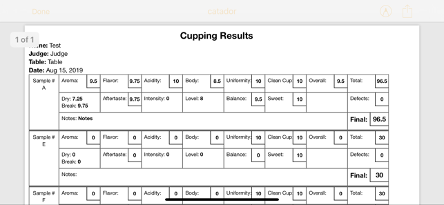 CatadorCuppingiPhone版