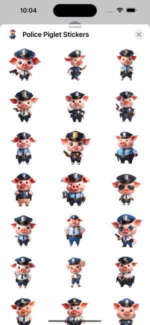 Police Piglet StickersiPhone版