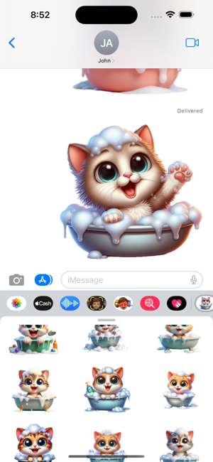 Kitten Bath StickersiPhone版