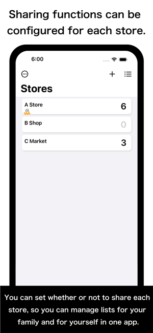 Shopping Lists+ Share&HistoryiPhone版