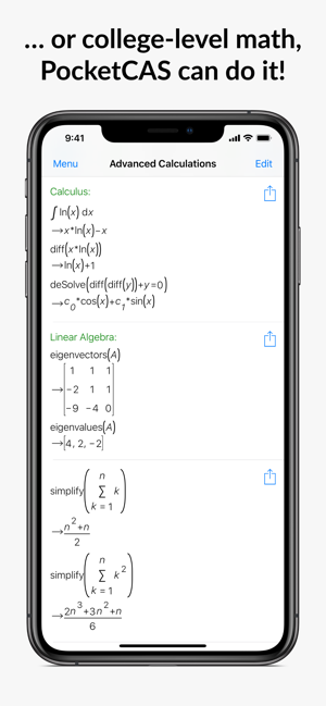 MathematicswithPocketCASProiPhone版