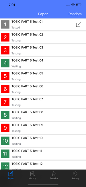 TOEICTestPart5阅读模拟试题800题iPhone版