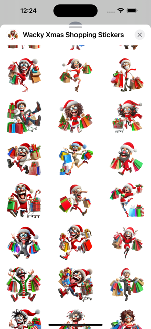 Wacky Xmas Shopping StickersiPhone版